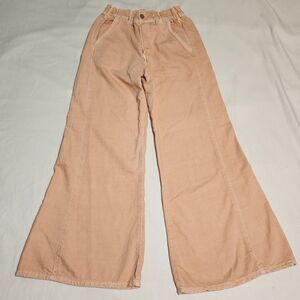 Anthropolgie Pilcro Ultra Wide Leg Flare Pants Pale blush salmon pink  XXS